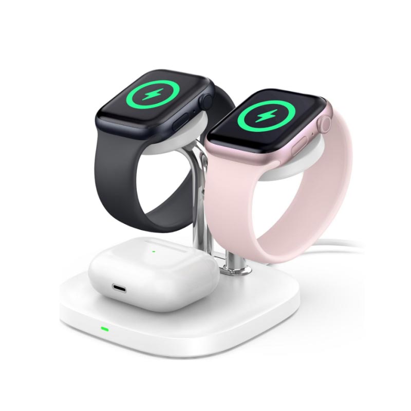 Smart Watch Earphone 3 en 1 cargador inalámbrico magnético
